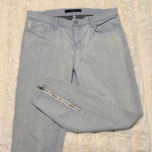 J Brand Pinstripe Skinny Jeans